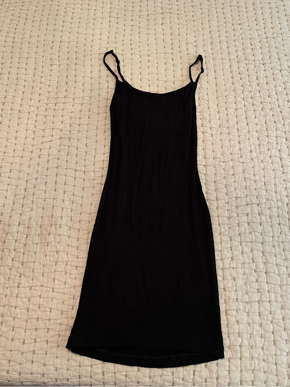 SKIMS Black Mini Slip Dress